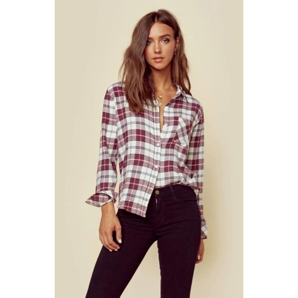 Rails Milo Plaid Button Down Flannel Shirt Large